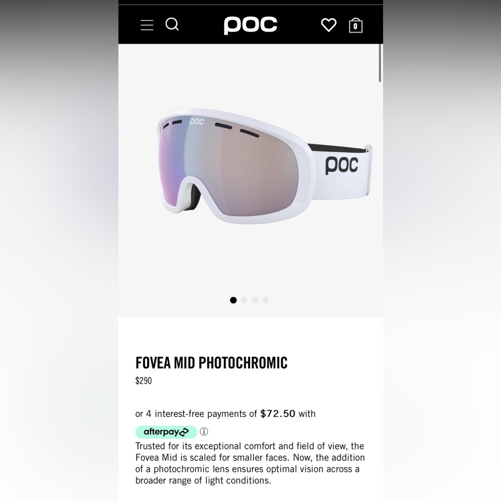 POC Fovea PhotoChromatic Ski Goggles